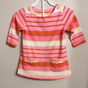 Carter's Pink and Orange Long Sleeve Tee